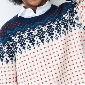 Kids' vintage Fair Isle sweater in wool blend